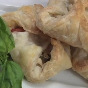 Tomato & Basil Tarts with a Lemon Cream Cheese Filling